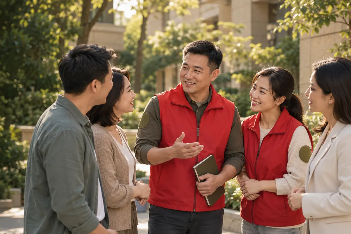 公众服务主题情景配图